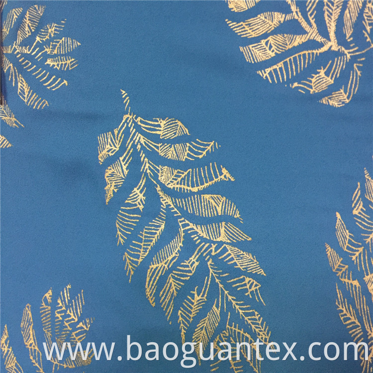 Polyester Foil Printed Fabric